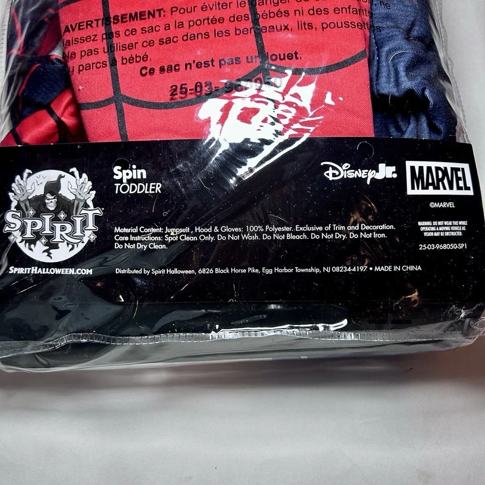 Spirt Halloween Toddler Spider Man 3T-4T Spin Muscle Suit Costume Spidey - Picture 6 of 6
